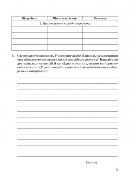 Лаб_Раб_Химия_9_Кл_2018_БЛОК 5 Хімія 9 клас. Зошит для лабораторних дослідів, практичних робіт, домашніх експериментів, навчальних проектів. - Зображення 6