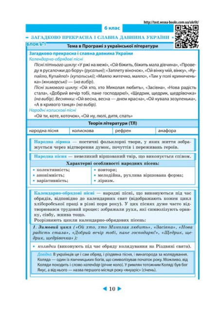 Інтерактивний довідник Українська література 5-11кл + онлайн тести +Q  код - Зображення 5