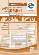 Контрольна на 12. Інтерактивний довідник. Українська література