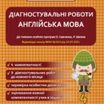 Діагностувальні роботи. Англійська мова 4 клас.