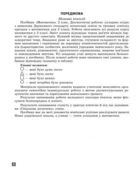 Математика_2 клас_Дiагностувальні роботи_блок_в печать_июль_2021-2 Діагностувальні роботи. Математика 2 клас. - Зображення 2