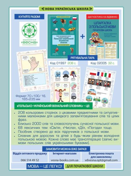 Діагностика на відмінно. Шпаргалка з польської мови. Початкова школа. НУШ - Зображення 7