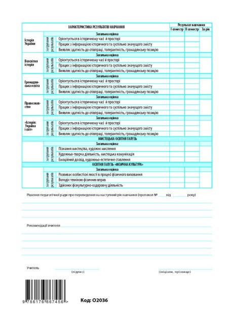 Свідоцтво досягнень 5-9 кл. (упаковка - 30 шт.) - Зображення 4