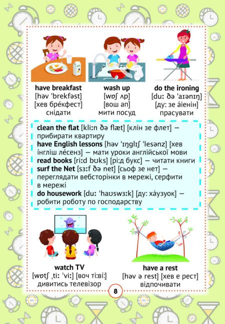 Англо-український візуальний  словник в малюнках 1000 слів (з  ТРАНСЛІТЕРАЦІЄЮ) - Зображення 11